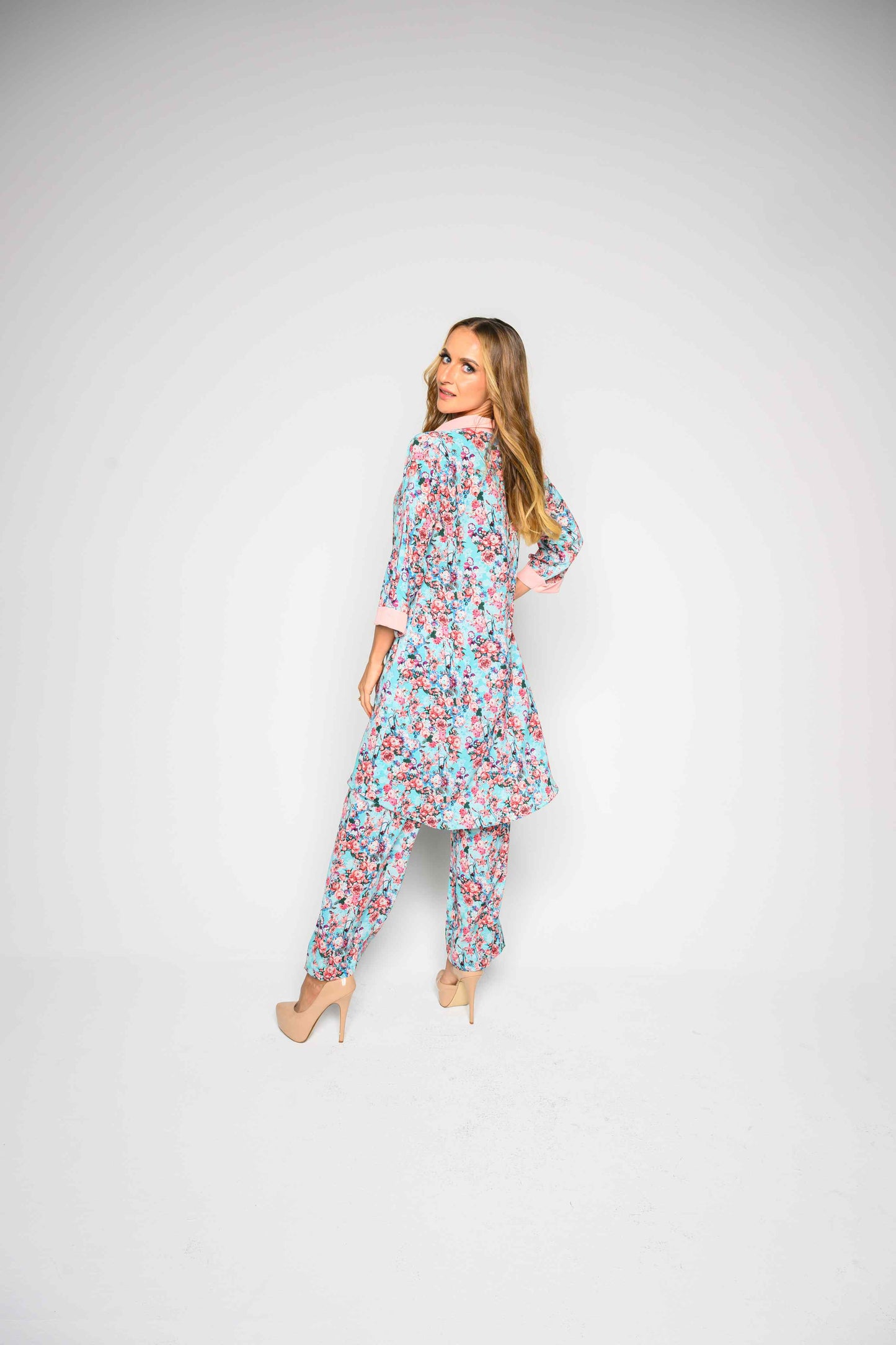 Blue & Pink Floral Co-Ord set RMGU