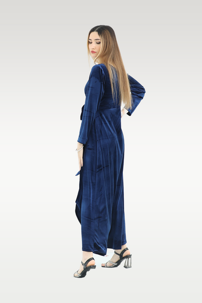 Alish Blue Velvet Gown